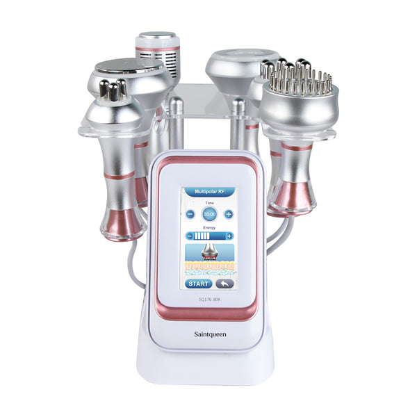 SQ176C Pro 6-in-1 80K cavitation machine with included attachments