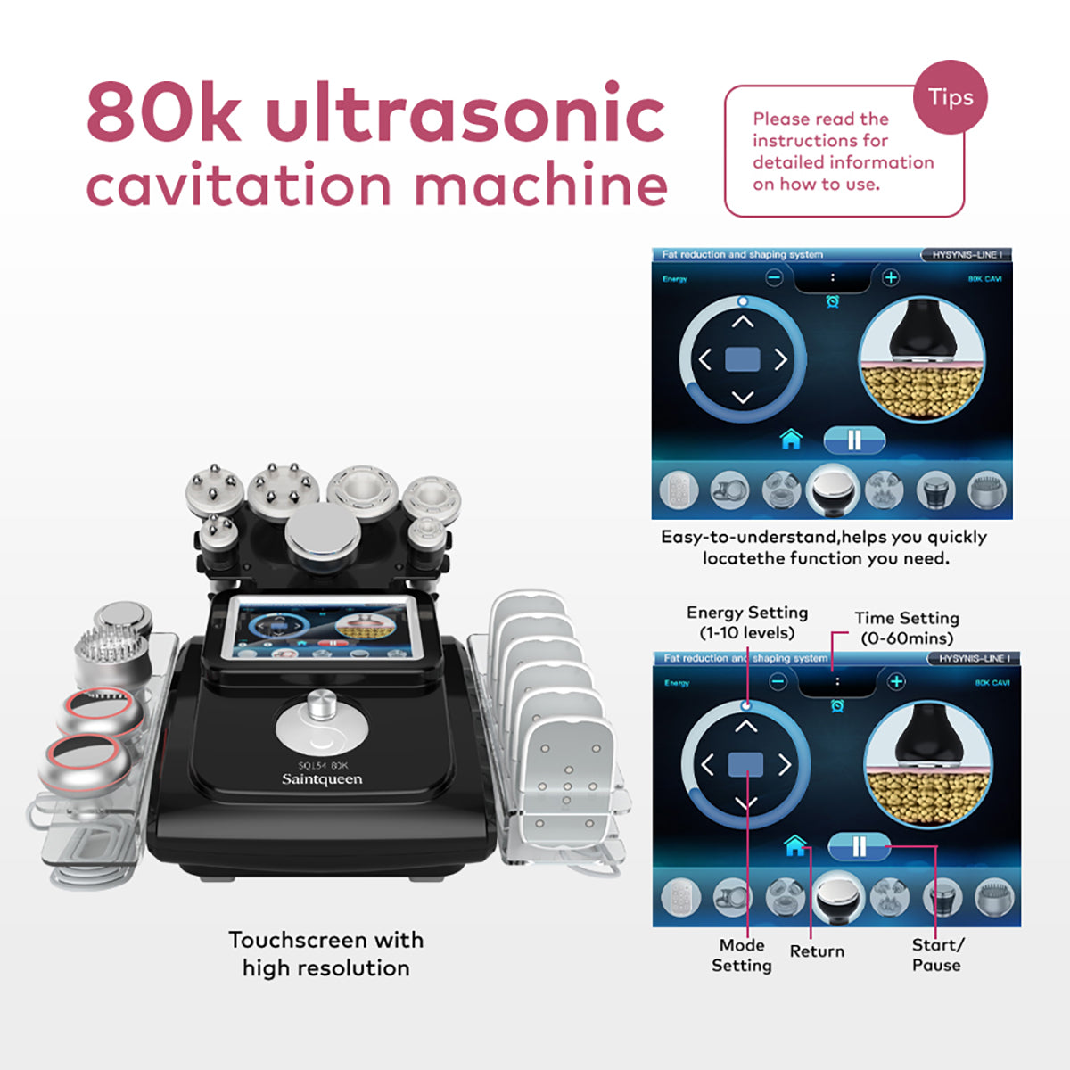 SQ154C Max 11-in-1 80K cavitatieapparaat