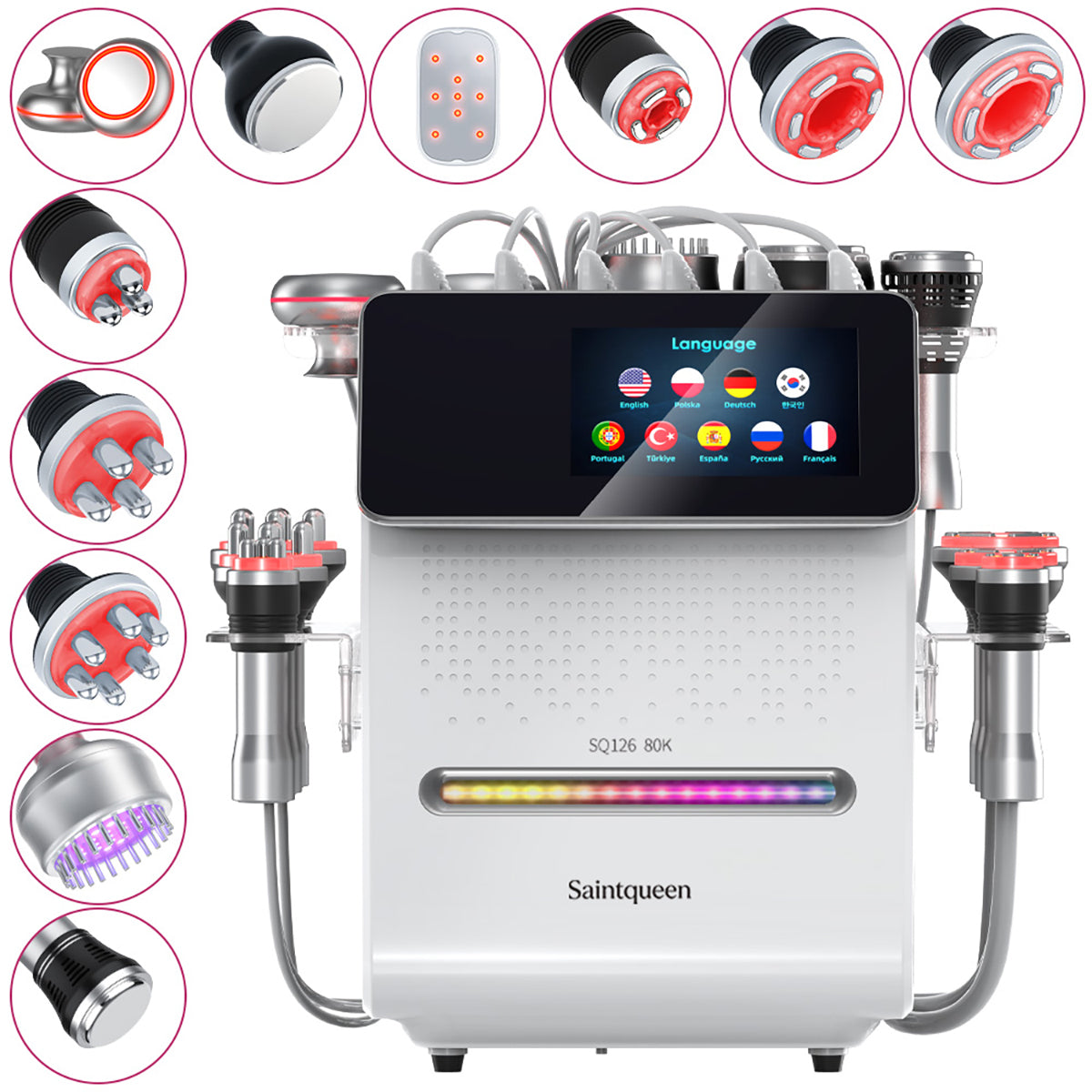 SQ126A Max 11-in-1 cavitatieapparaat met laserpads Secundaire afbeelding