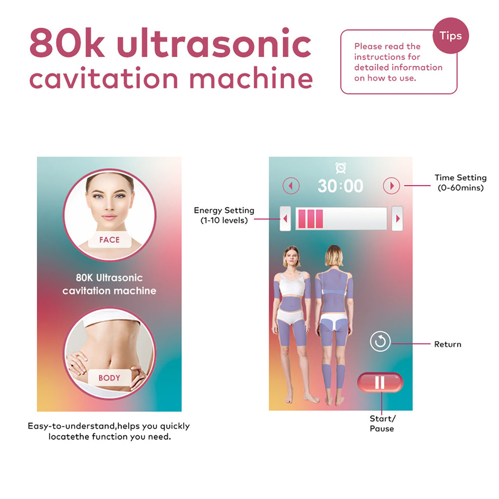SQ149 Pro 6-in-1 80K cavitatieapparaat