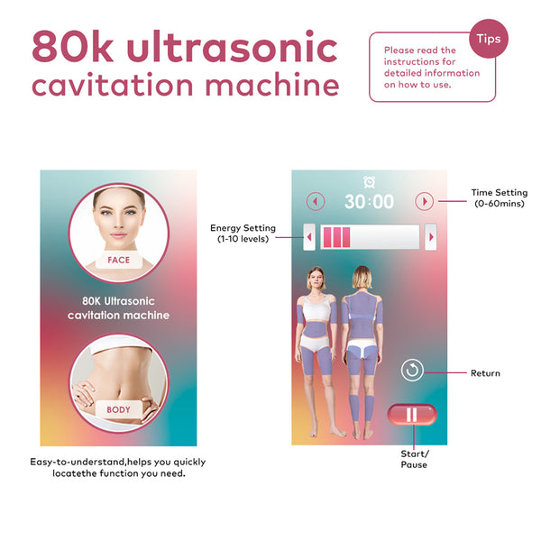 SQ149 Pro 6-in-1 80K cavitatieapparaat