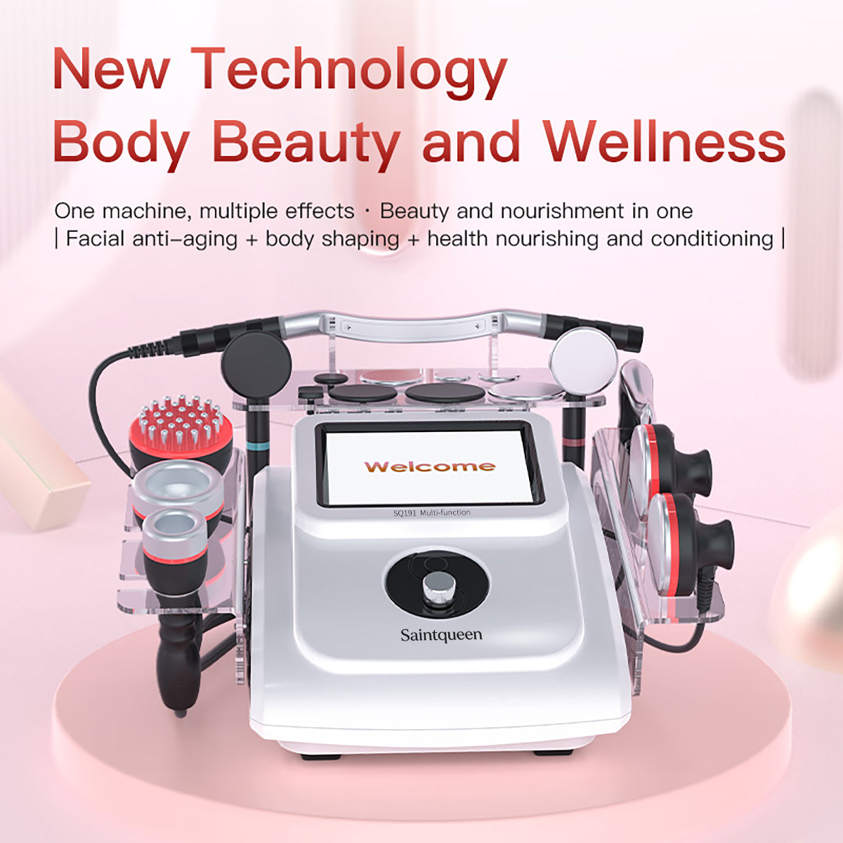 SQ191 8-in-1 448 kHz beautyapparaat voor salons