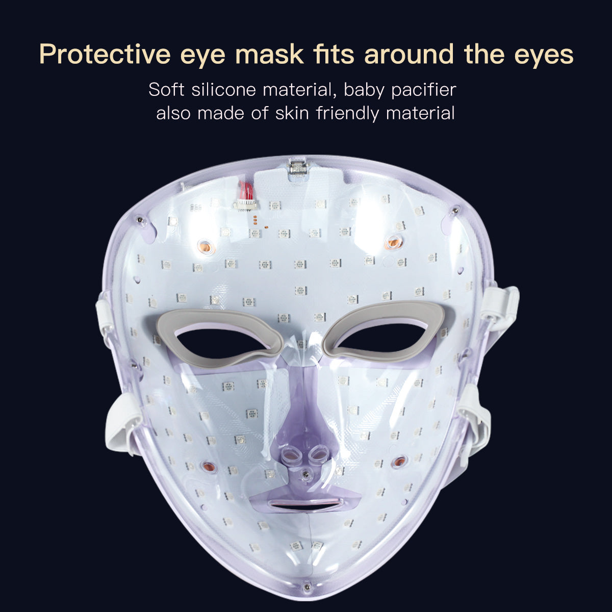 SQ50 LED-masker voor gezicht en hals met 153 leds Secundaire afbeelding