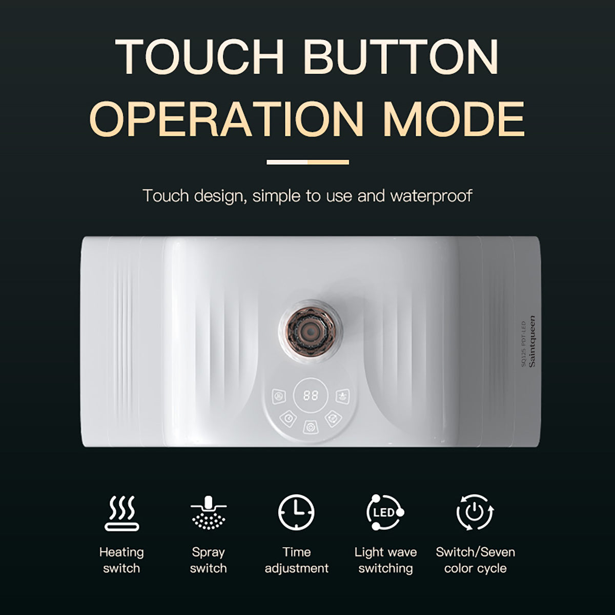 SQ125 LED-paneel met warmte en nanonevel
