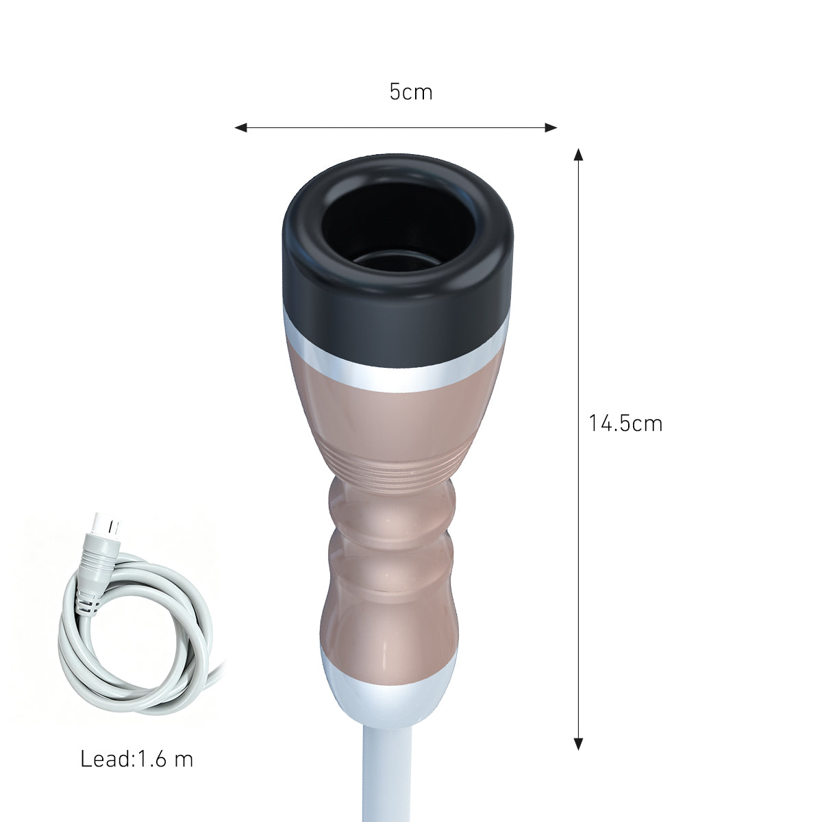 SQ68 lichaamsmassageapparaat met zuiging, warmte en 4 koppen