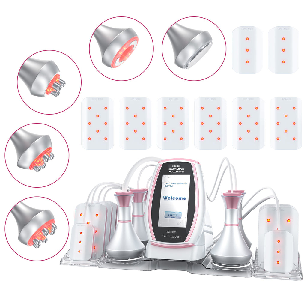 SQ54 Pro 6-in-1 cavitatie- en RF-apparaat met laserpads