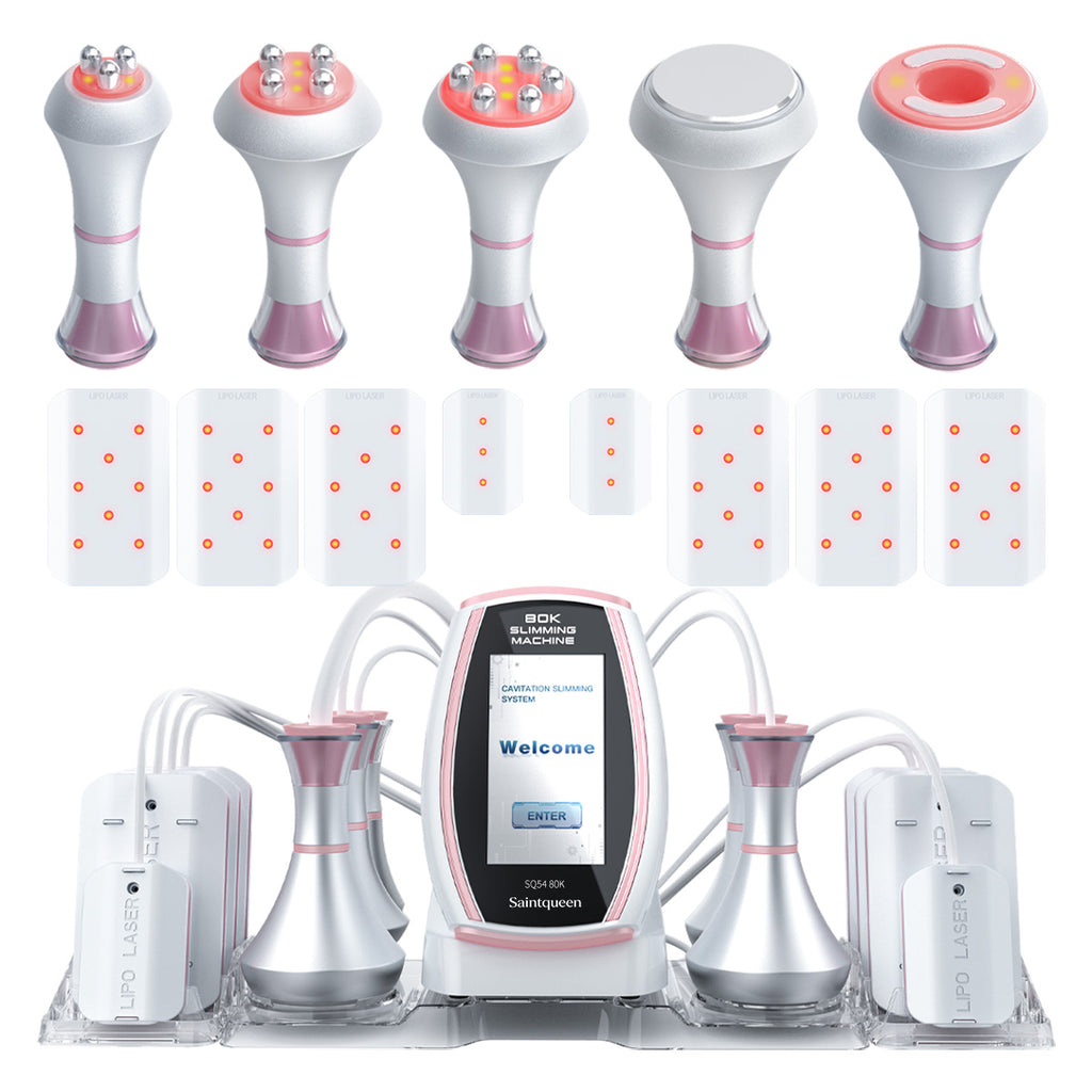 SQ54 Pro 6-in-1 cavitatie- en RF-apparaat met laserpads