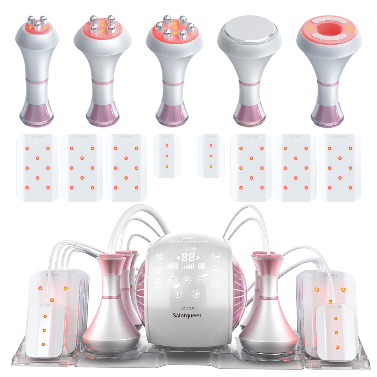 SQ52 Pro 6-in-1 80K cavitatieapparaat met laserpads