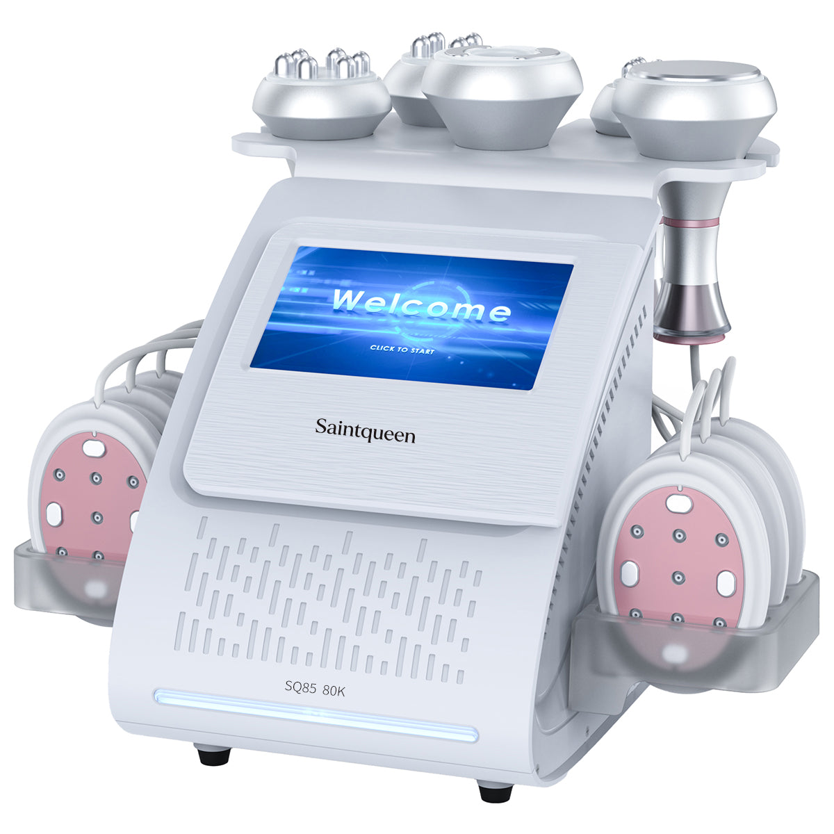 SQ85B Pro 6-in-1 cavitatie- en RF-apparaat met microstroompads Hoofdafbeelding
