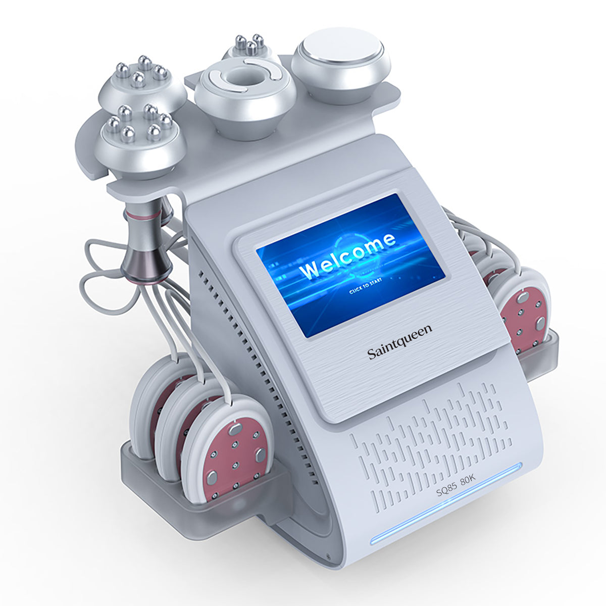 SQ85B Pro 6-in-1 cavitatie- en RF-apparaat met microstroompads
