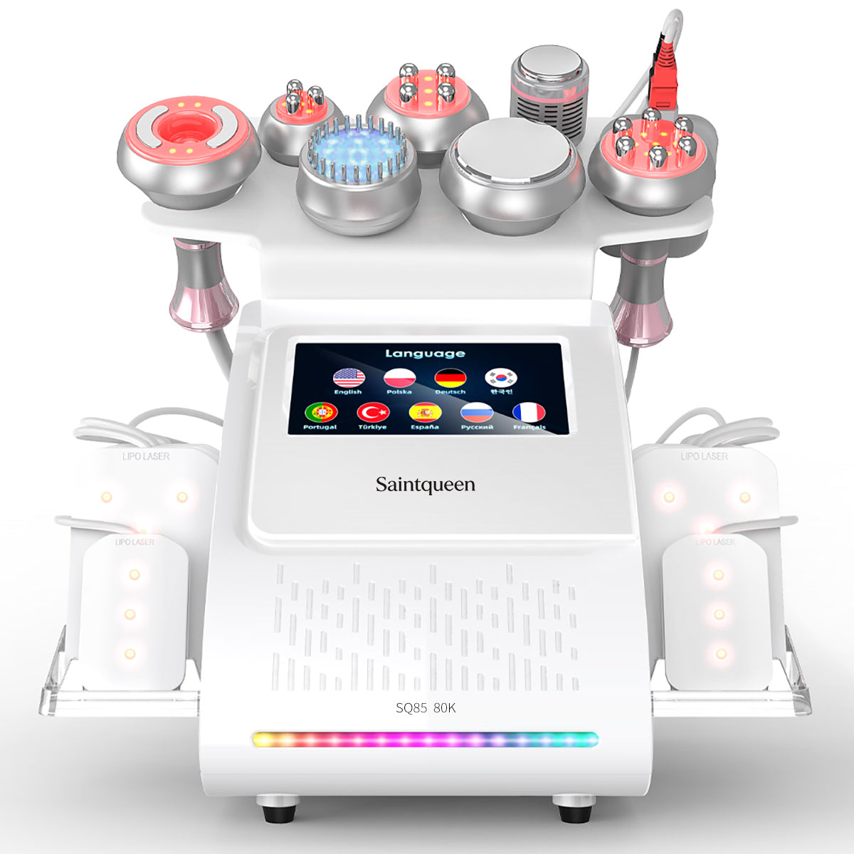 SQ85D Plus 9-in-1 cavitatieapparaat met laserpads en EMS