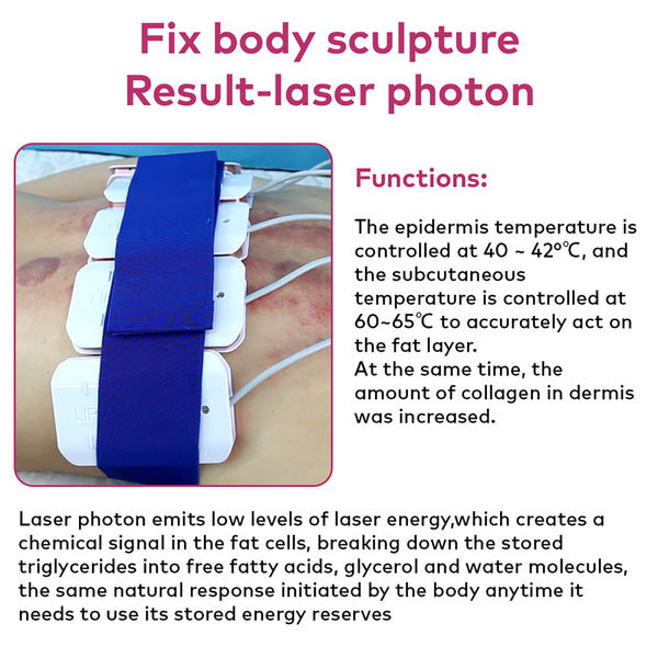 SQ85D Plus 9-in-1 cavitatieapparaat met laserpads en EMS