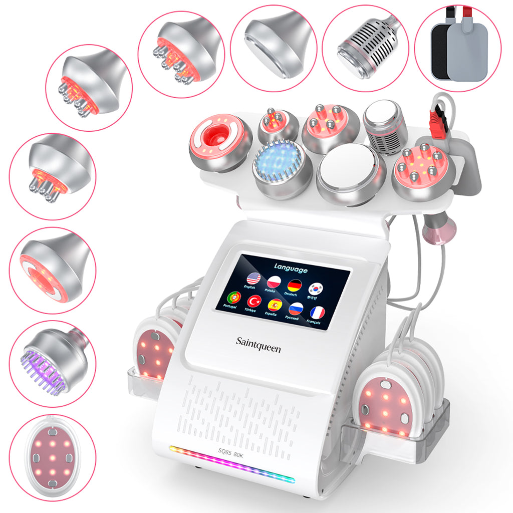 SQ85E Plus 9-in-1 cavitatieapparaat met microstroom