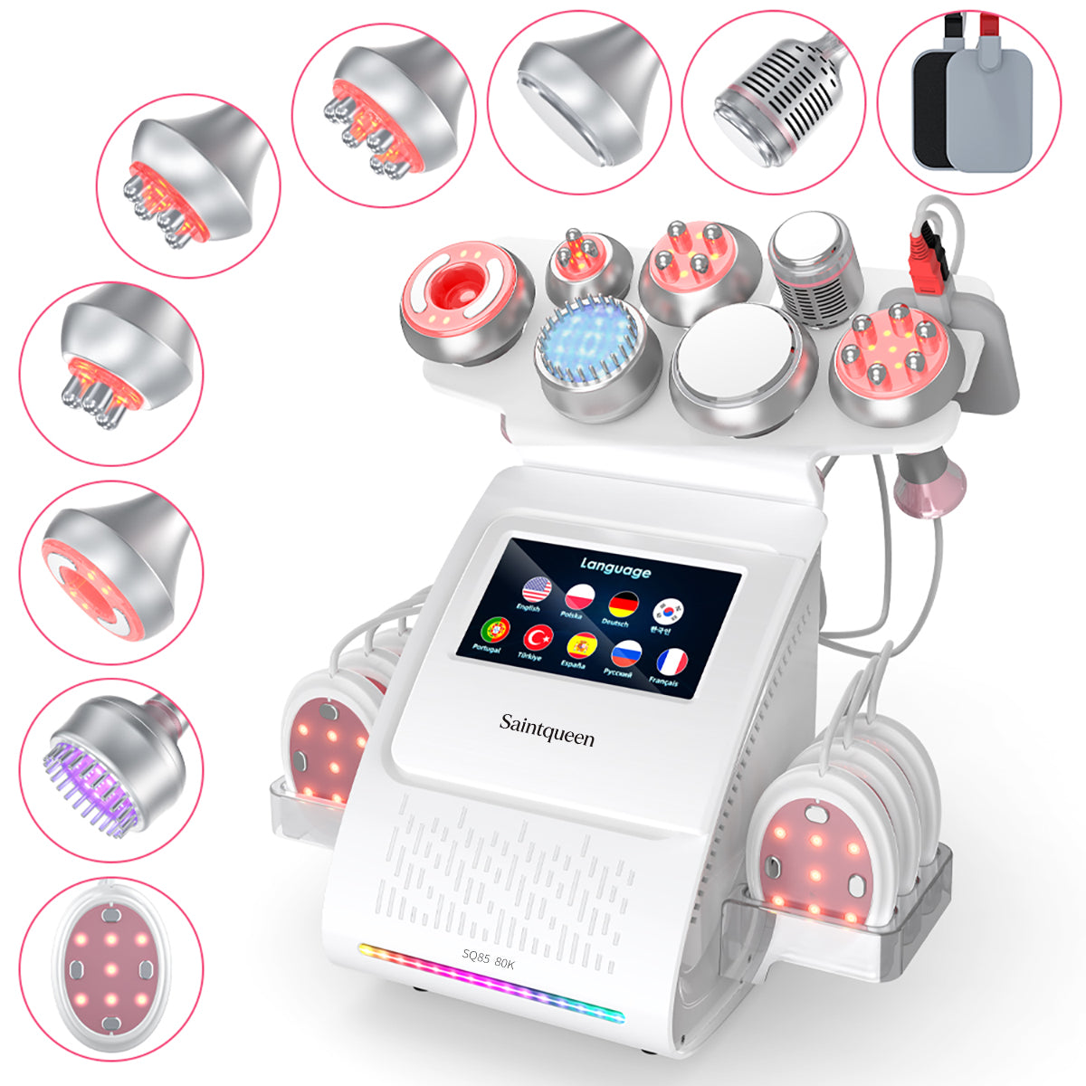 SQ85E Plus 9-in-1 cavitatieapparaat met microstroom