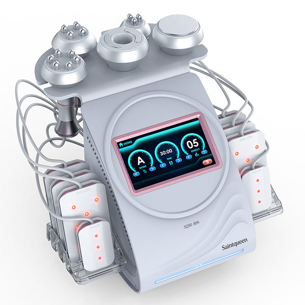 SQ90C Pro 6-in-1 cavitatie- en RF-apparaat met laserpanelen