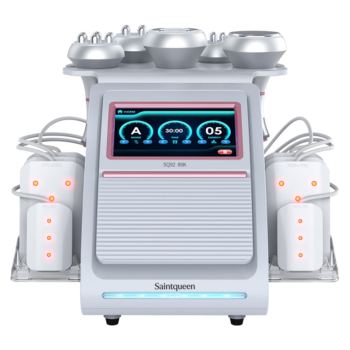 SQ92C Pro 6-in-1 cavitatie- en RF-apparaat met laserpanelen