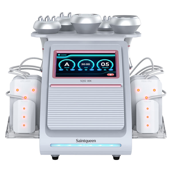 SQ92C Pro 6-in-1 cavitatie- en RF-apparaat met laserpanelen
