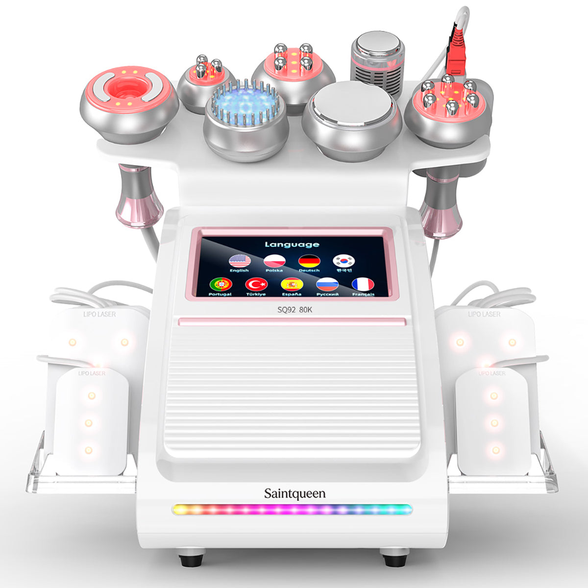 SQ92D Plus 9-in-1 cavitatieapparaat met laserpads en EMS