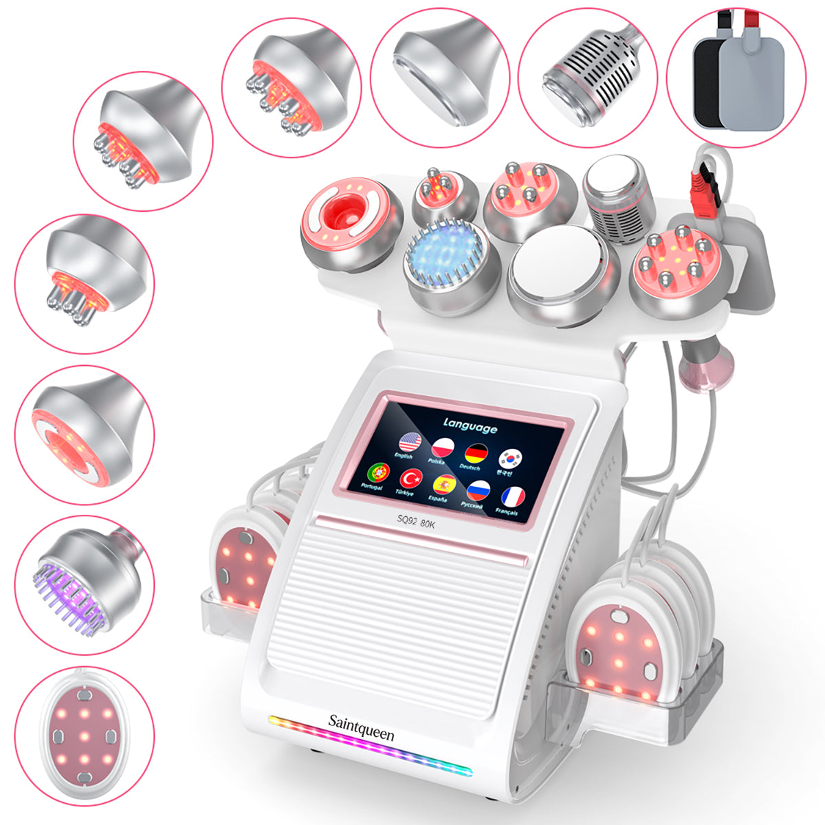 SQ92E Plus 9-in-1 cavitatieapparaat met microstroom Hoofdafbeelding