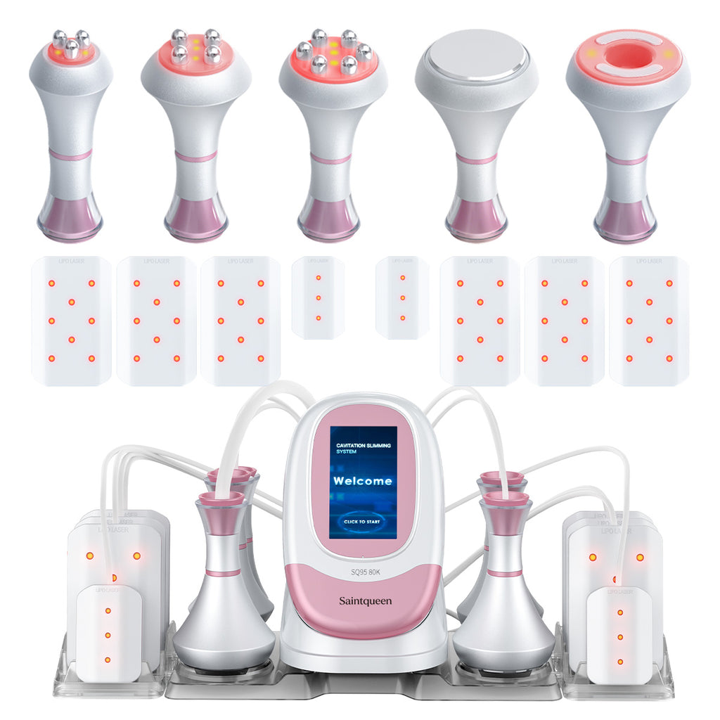 SQ95C Pro 6-in-1 80K cavitatieapparaat met laserpads