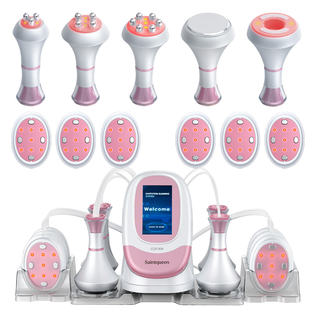 SQ95B Pro 6-in-1 80K cavitatieapparaat met EMS-pads