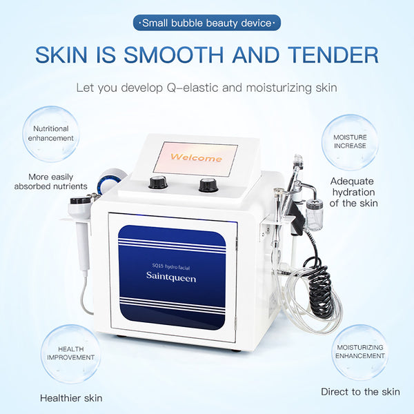 SQ15 Aqua Plus 7-in-1 hydrofacialapparaat met touchscreen