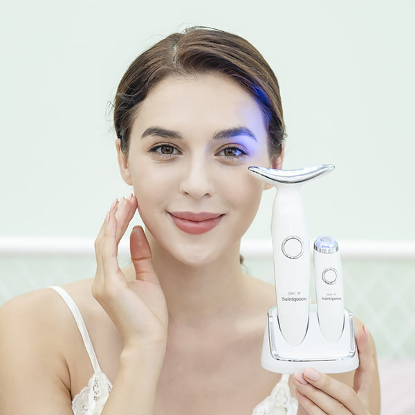 SQ42 RF-beautyset voor hals en oogzone met ledlicht