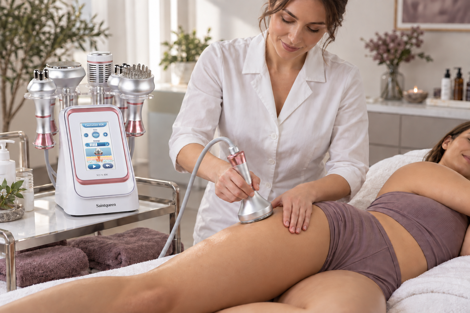 SQ176C Pro 6-in-1 80K cavitatieapparaat Secundaire afbeelding